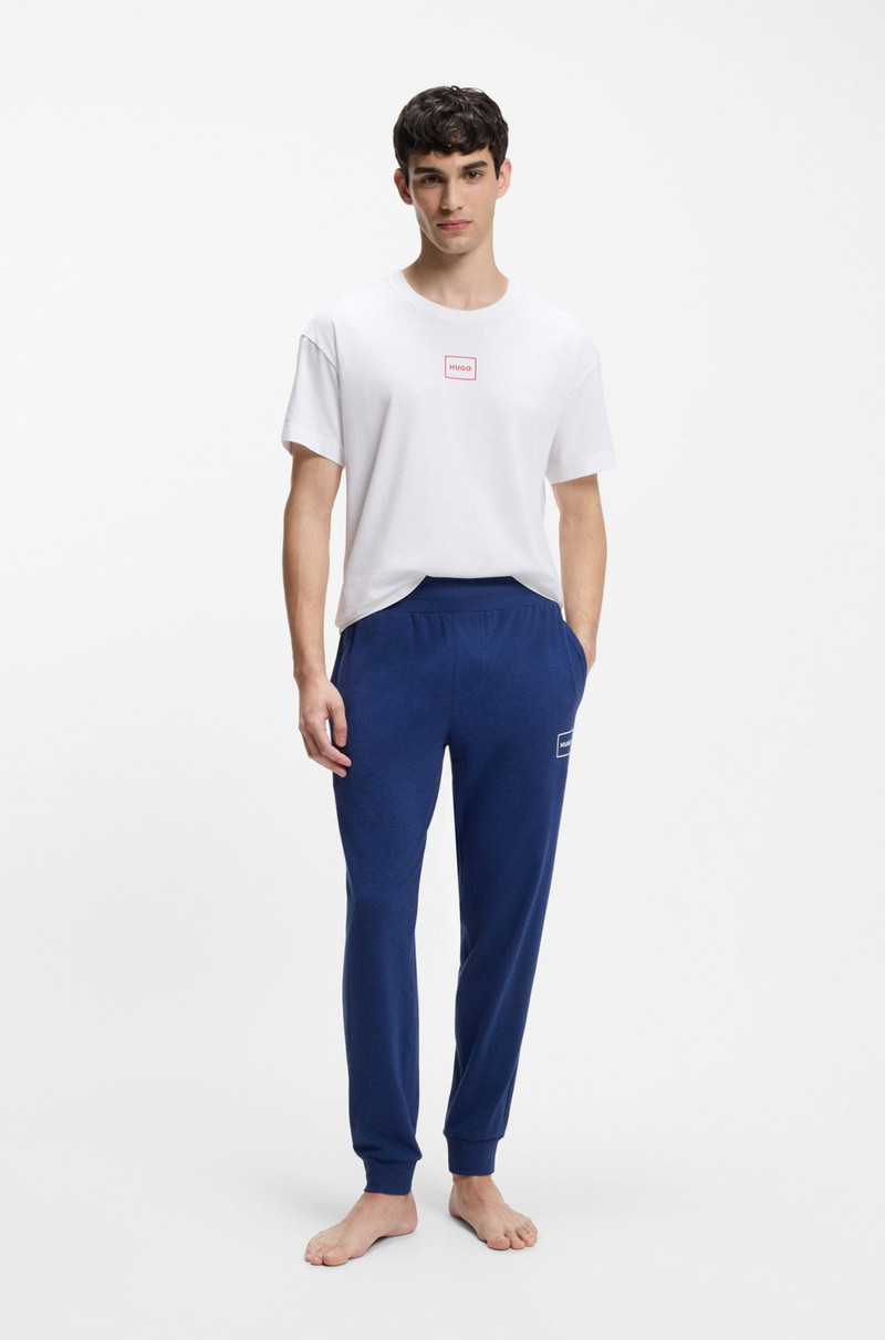 HUGO STRETCH-COTTON T-SHIRT WITH LOGO PRINT outlook