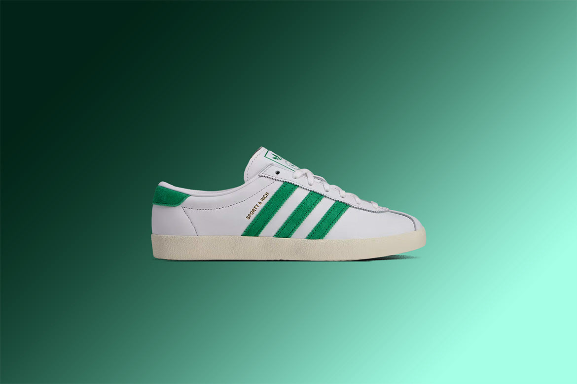 ADIDAS X SPORTY & RICH WOMEN'S BLANC - CLOUD WHITE/OFF WHITE/COURT GREEN - 5