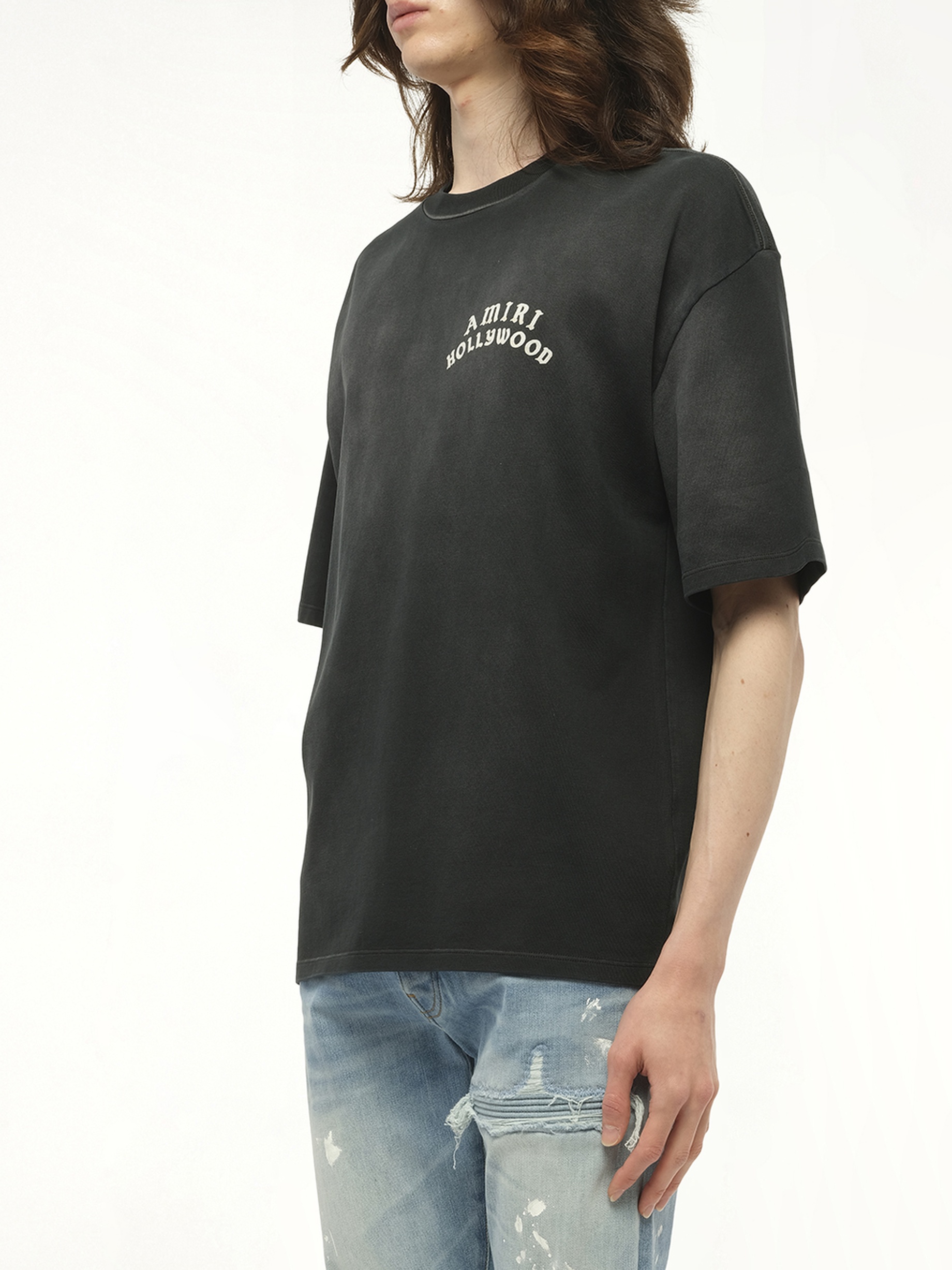 Amiri Hollywood Oversized T-Shirt in Black - 5