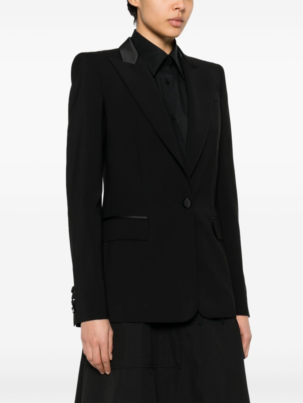 wool blazer - 3