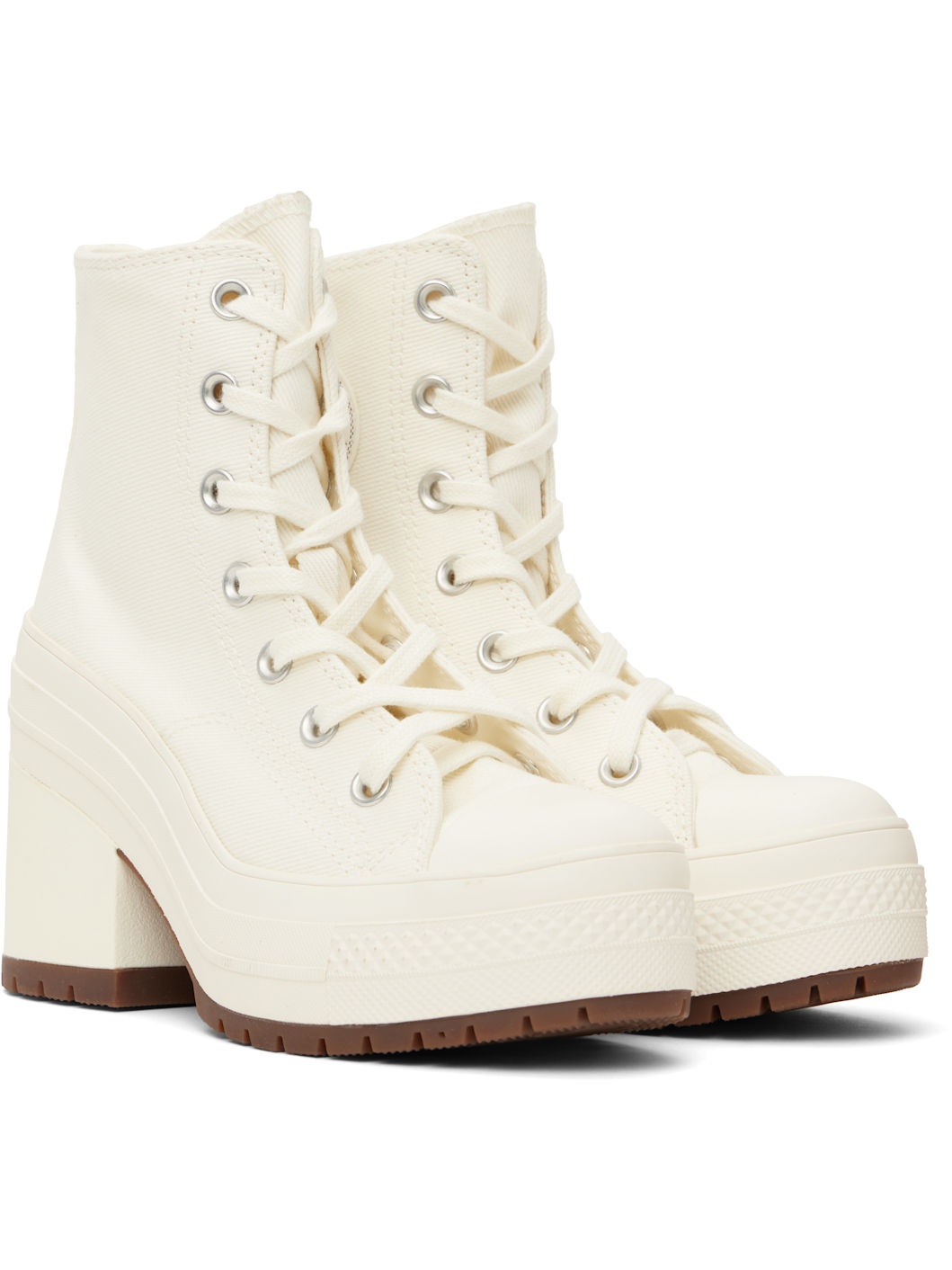 White Chuck 70 De Luxe Heel High Top Sneakers - 4