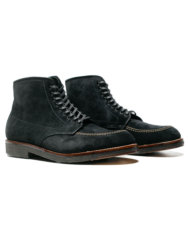 Alden Indy Boot Black Suede with Crepe Sole outlook