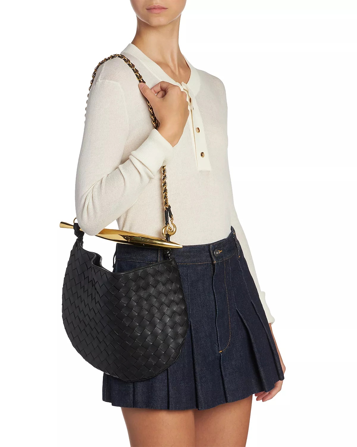 Small Sardine Leather Bag - 2
