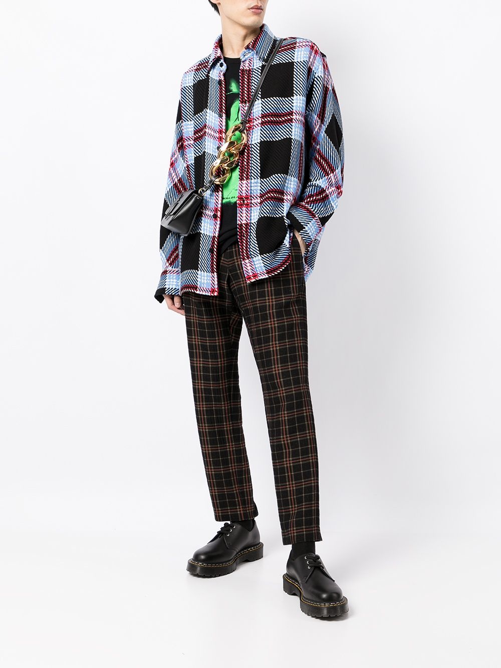 Charles Jeffery loverboy tartan overshirt - 2