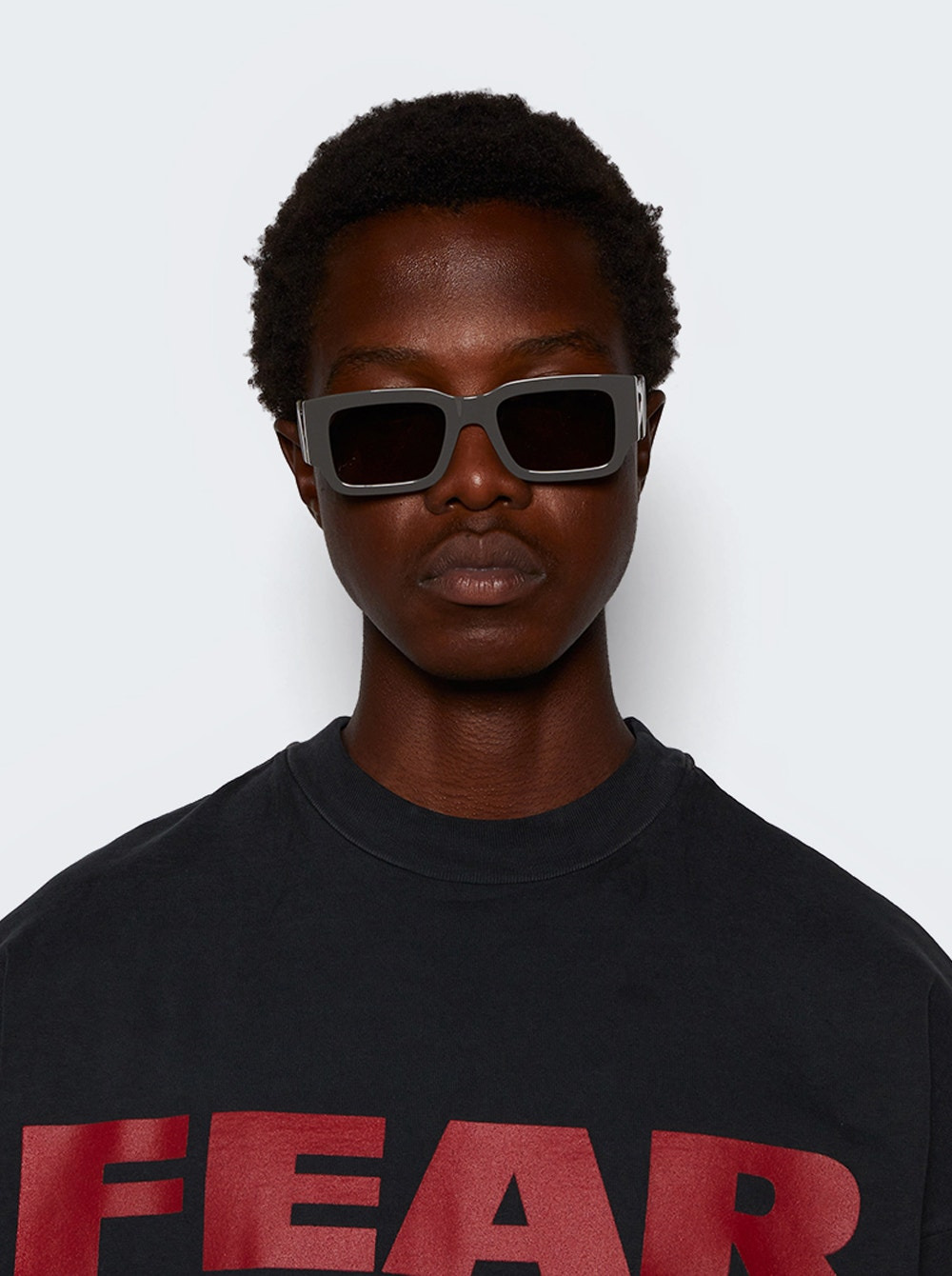 Diagonal Sunglasses Grey And Brown - 2