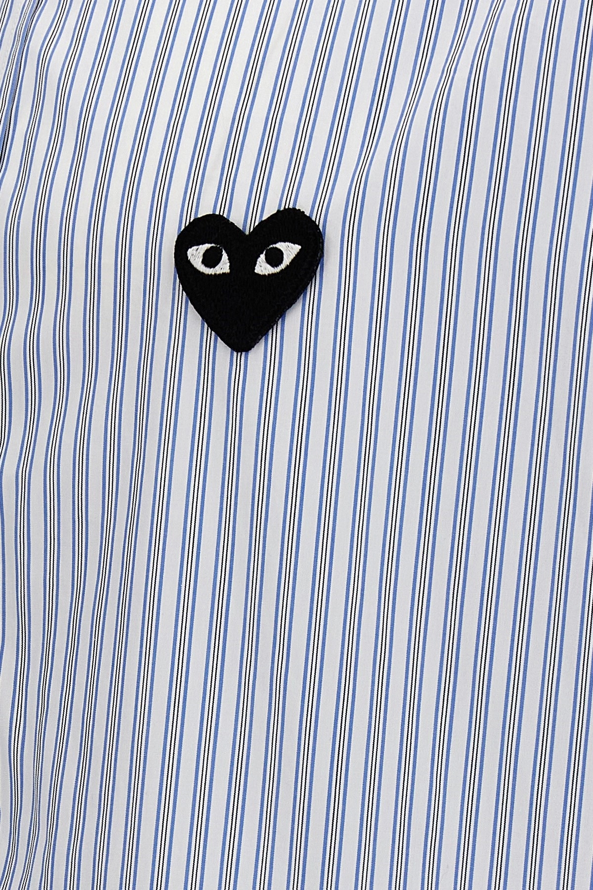 Logo patch striped shirt - 5
