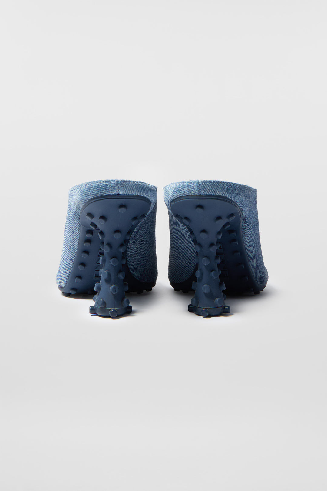 1000CHIODI MULE HEELS / suede denim - 2