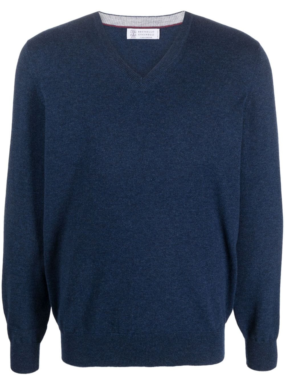 V-neck cashmere jumper - 1