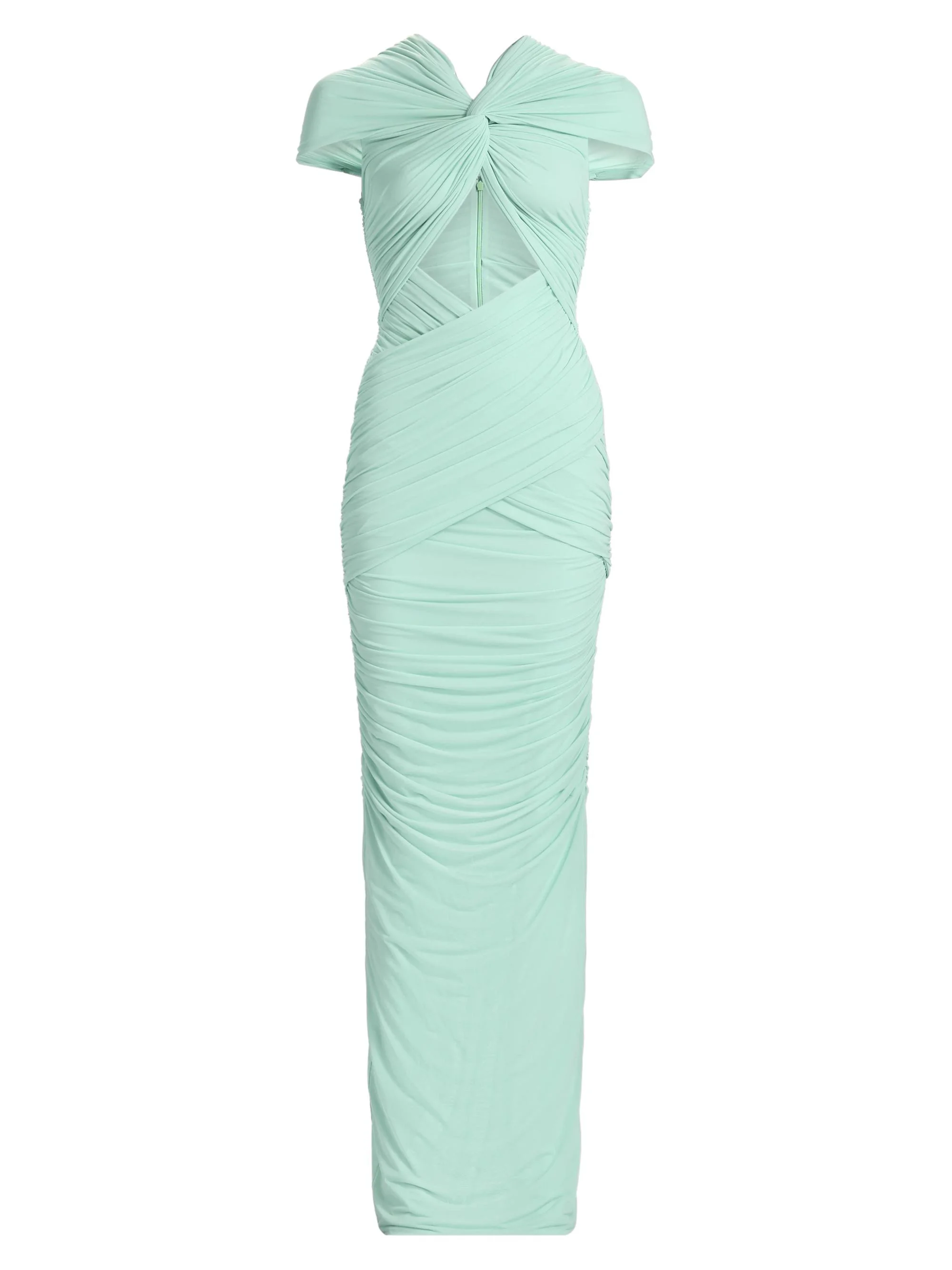 Women's Nasha Ruched Sheath Maxi Dress - Fern - 1