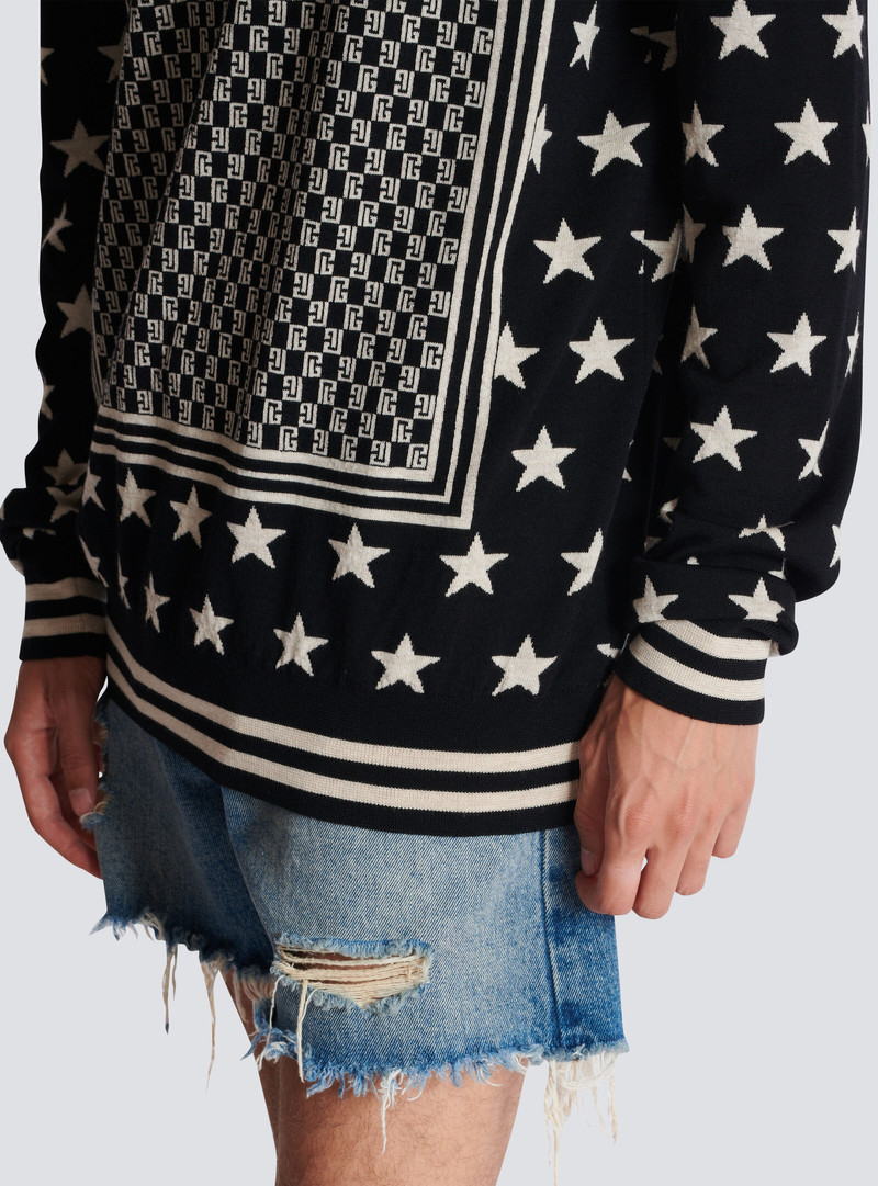 Mini monogram stars jumper 8