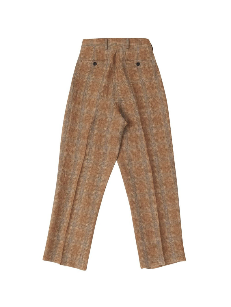 FORTELA Josephine check pleated trousers outlook