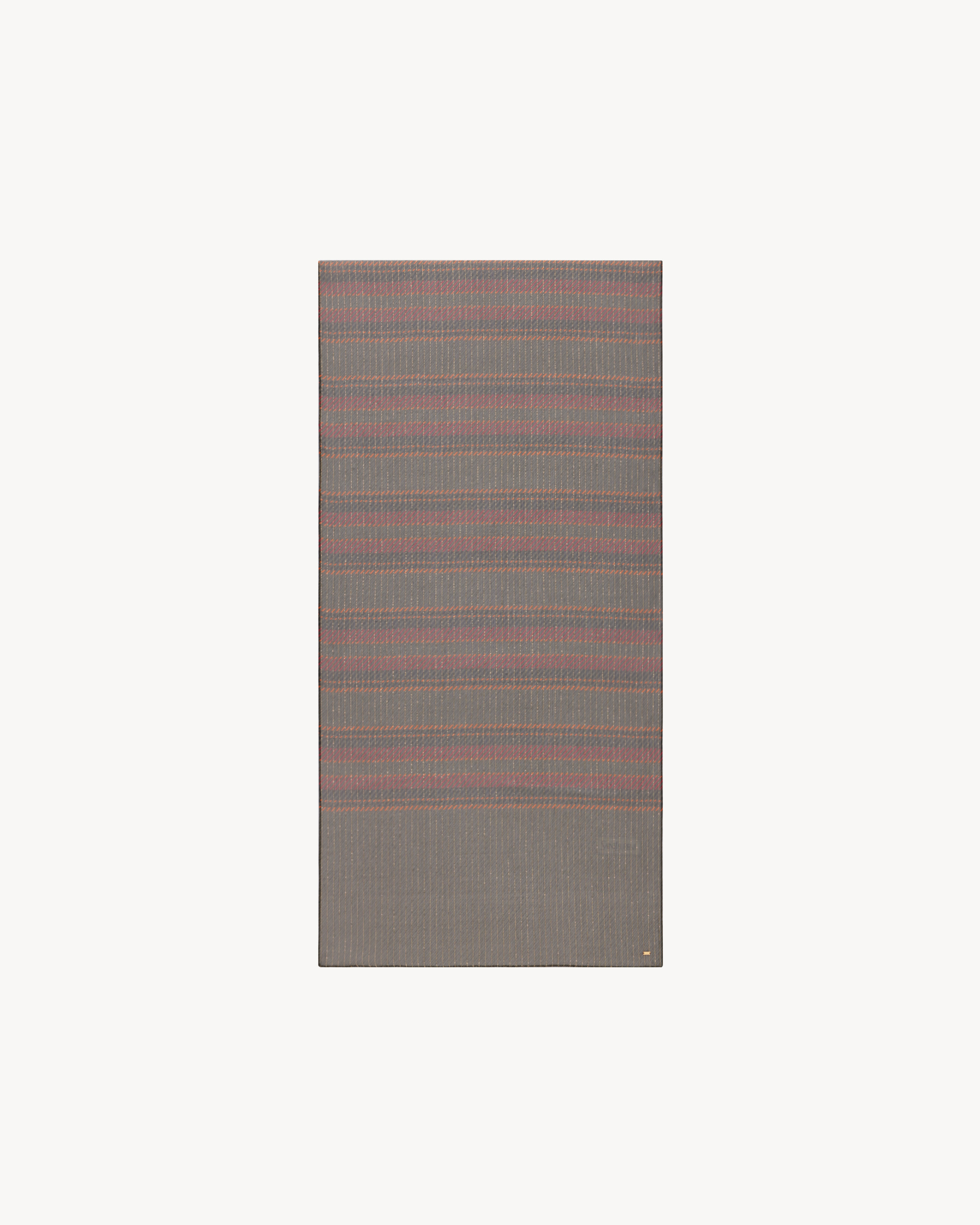 SCARF IN STRIPED SILK AND LUREX - 1