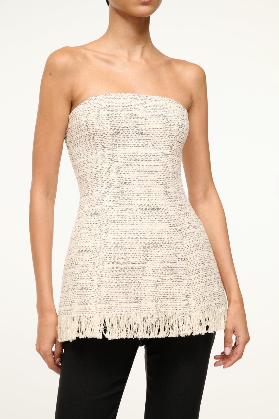 STAUD SILVIA TOP IVORY MULTI - 7
