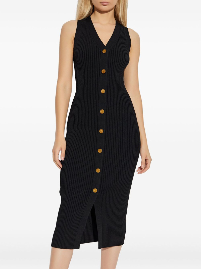 V-neck ribbed dress 3