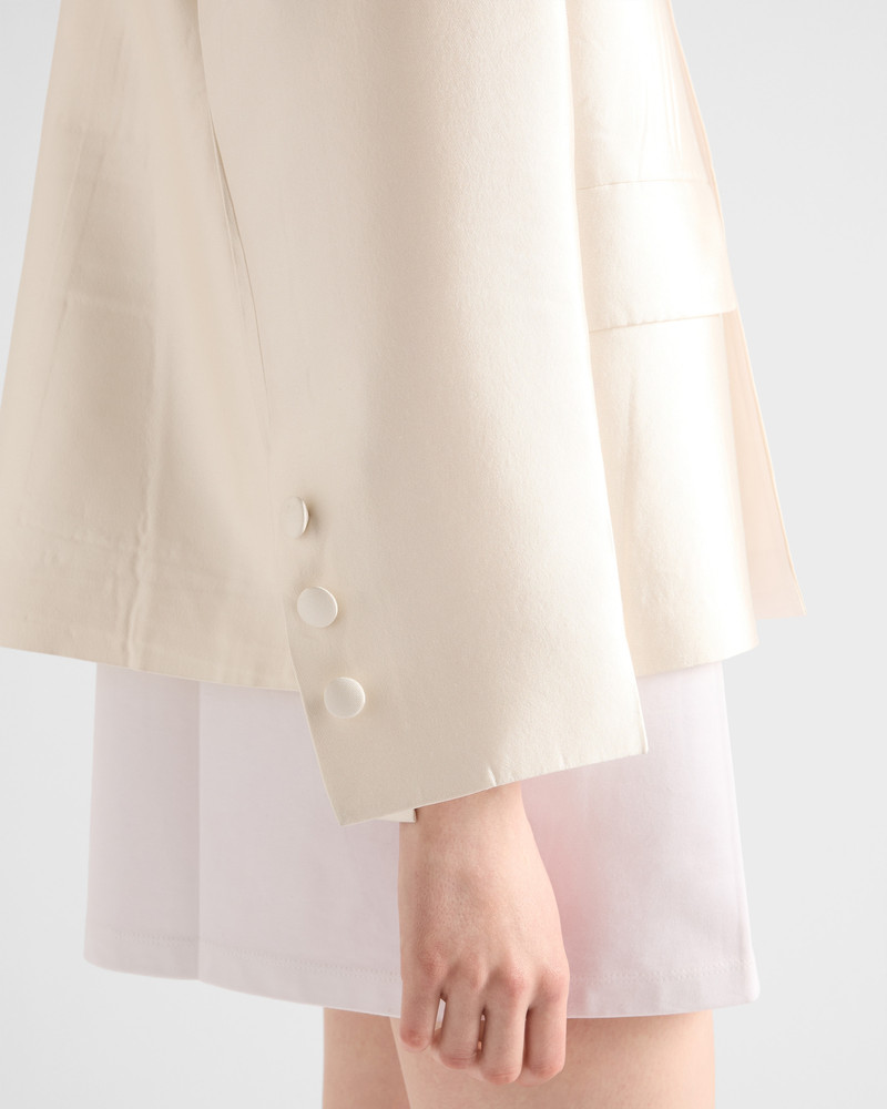 Single-breasted silk and wool jacket 6