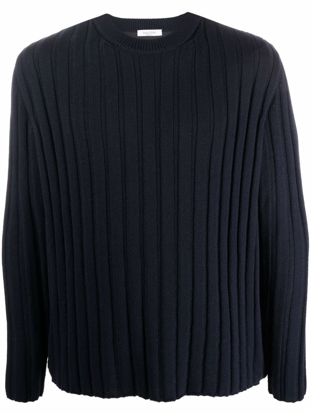 rear logo panelled jumper - 1