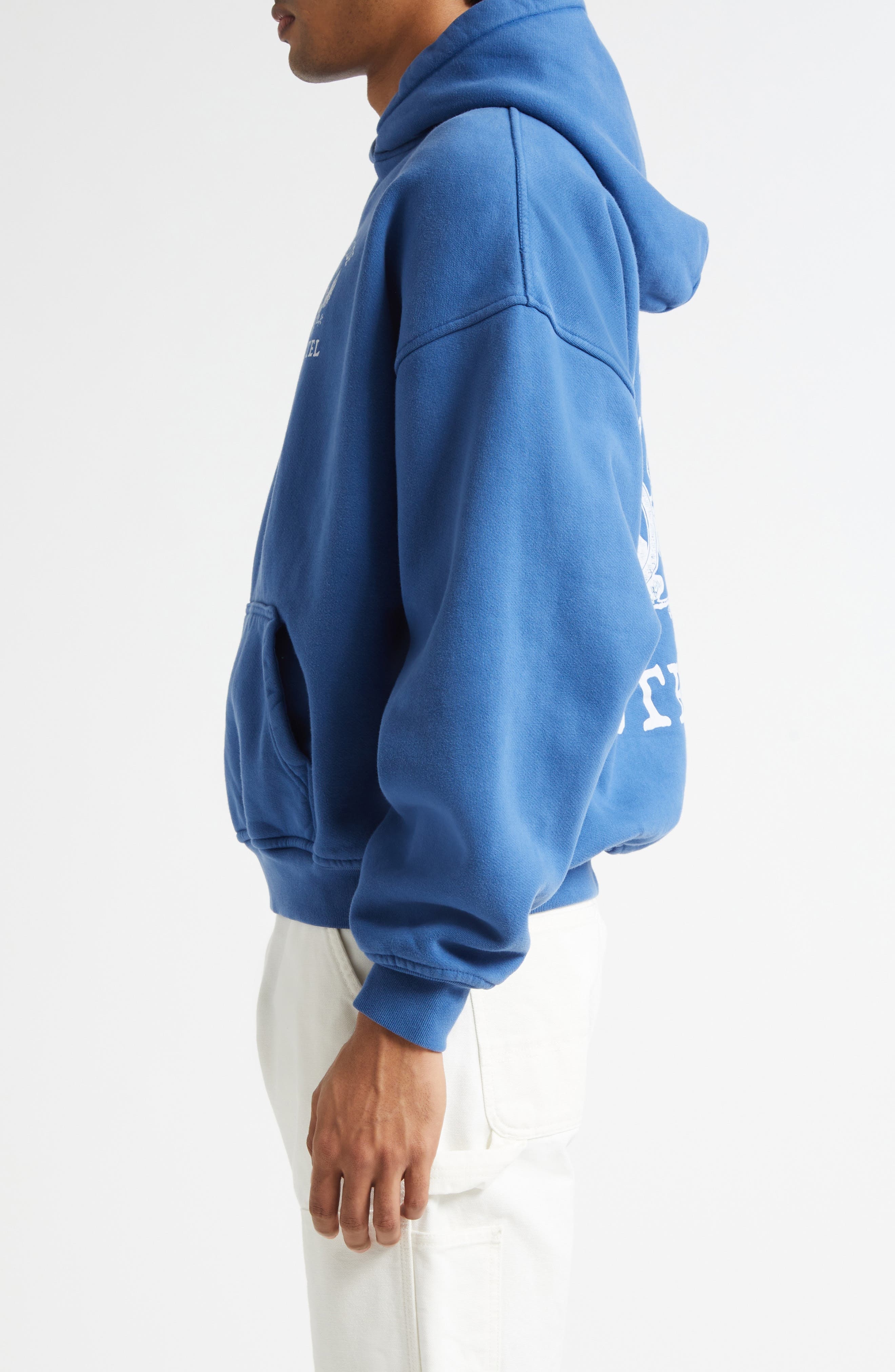 St. Rhude Seal Fleece Graphic Hoodie in Royal Blue 0605 at Nordstrom - 3
