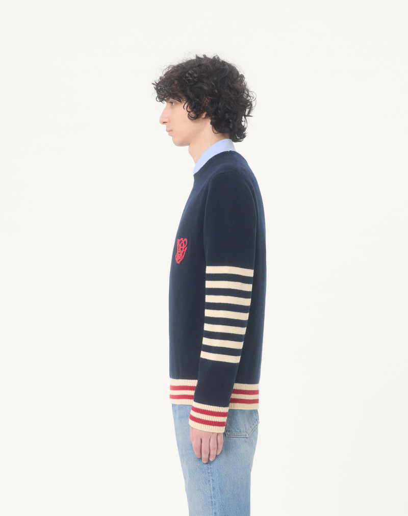 VALENTINO WOOL SWEATER WITH VG EMBROIDERY 5