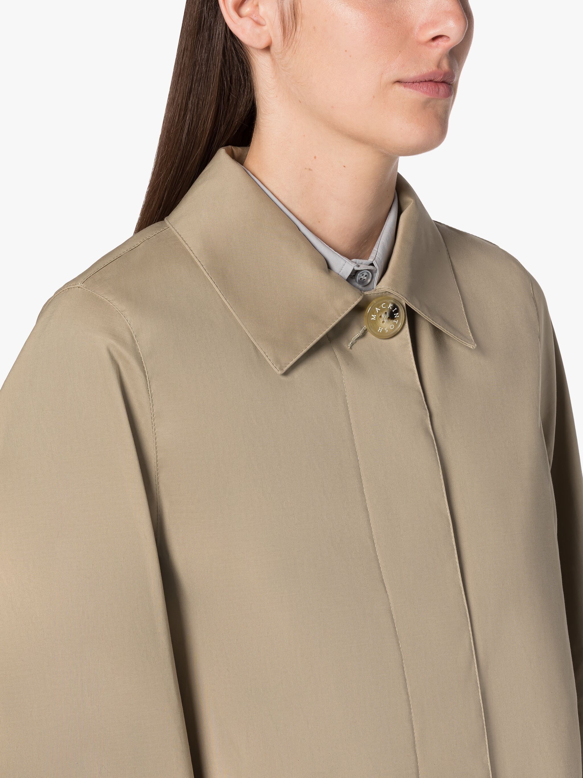 TARTAN BANTON FAWN RAINTEC COTTON COAT - 5