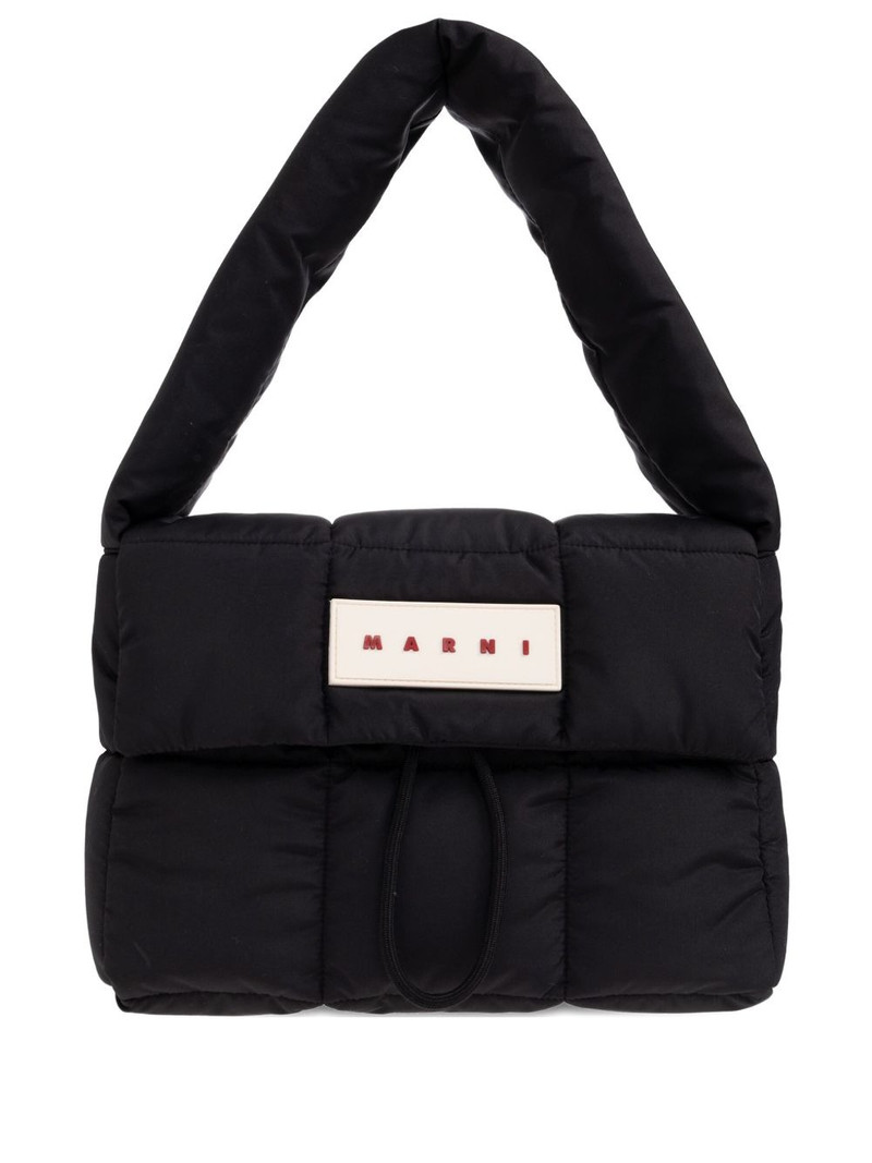 logo-patch shoulder bag 1
