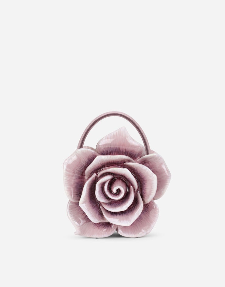 Rose Dolce Box bag in painted resin - 3