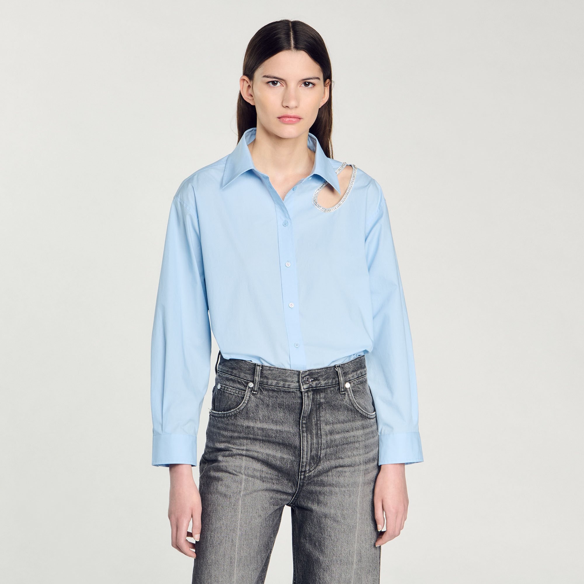 RHINESTONE TEARDROP SHIRT - 5