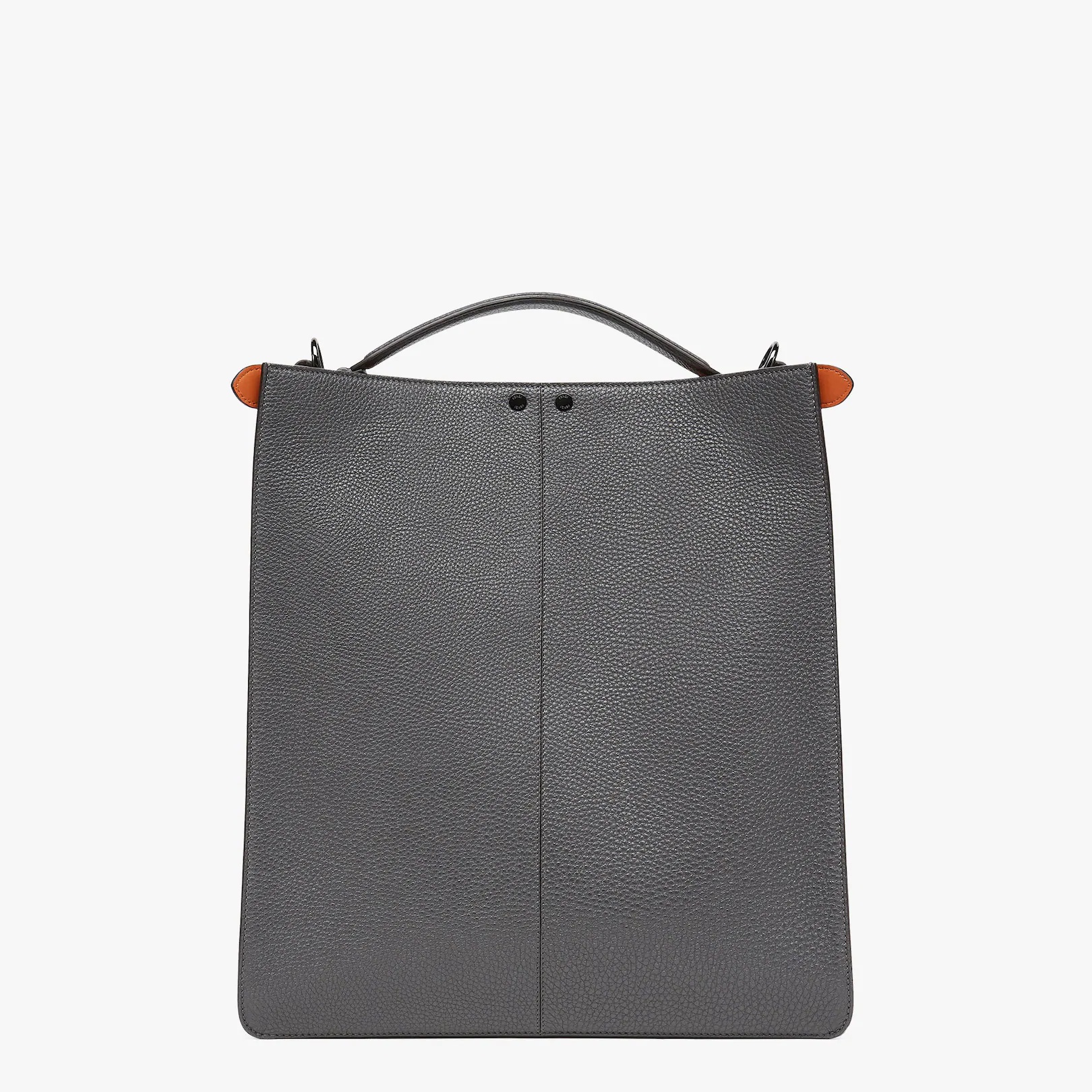 Gray leather bag - 5