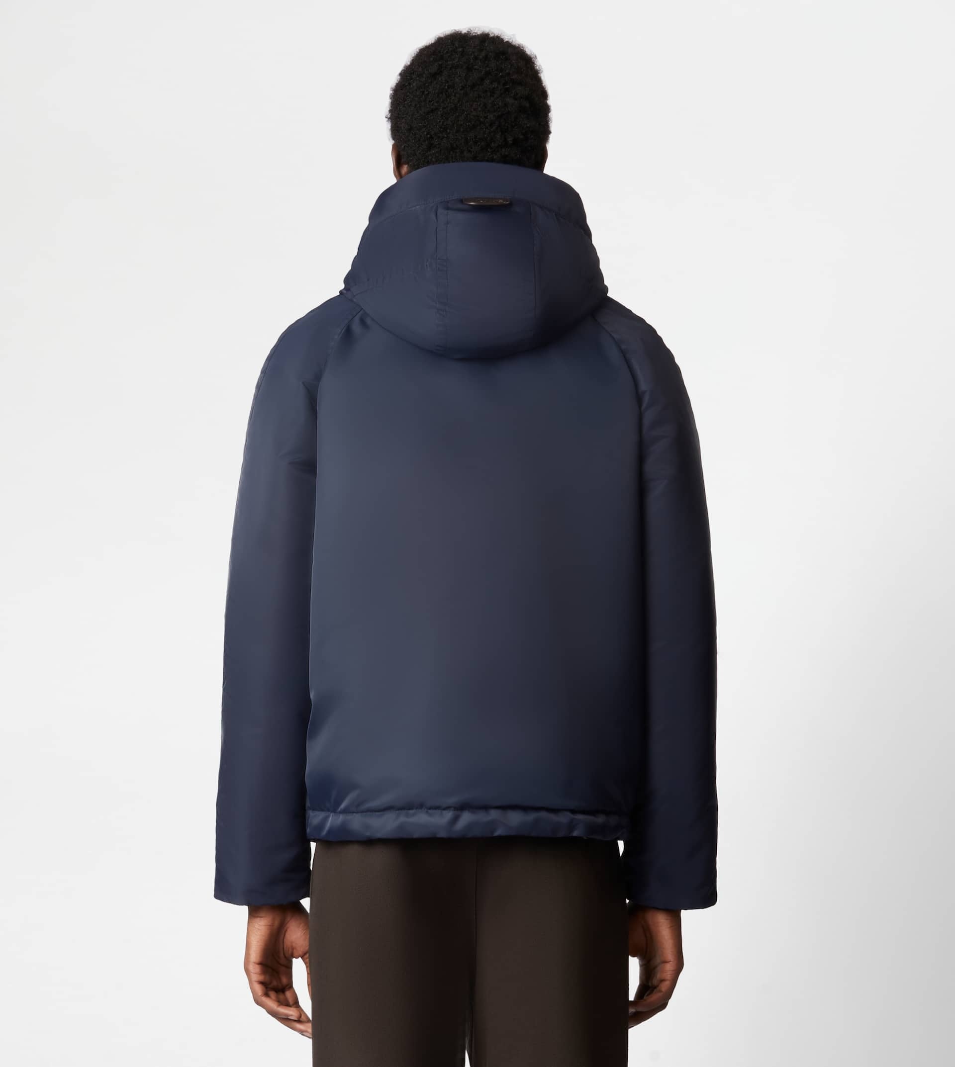 HOODED DOWN JACKET - BLUE - 8