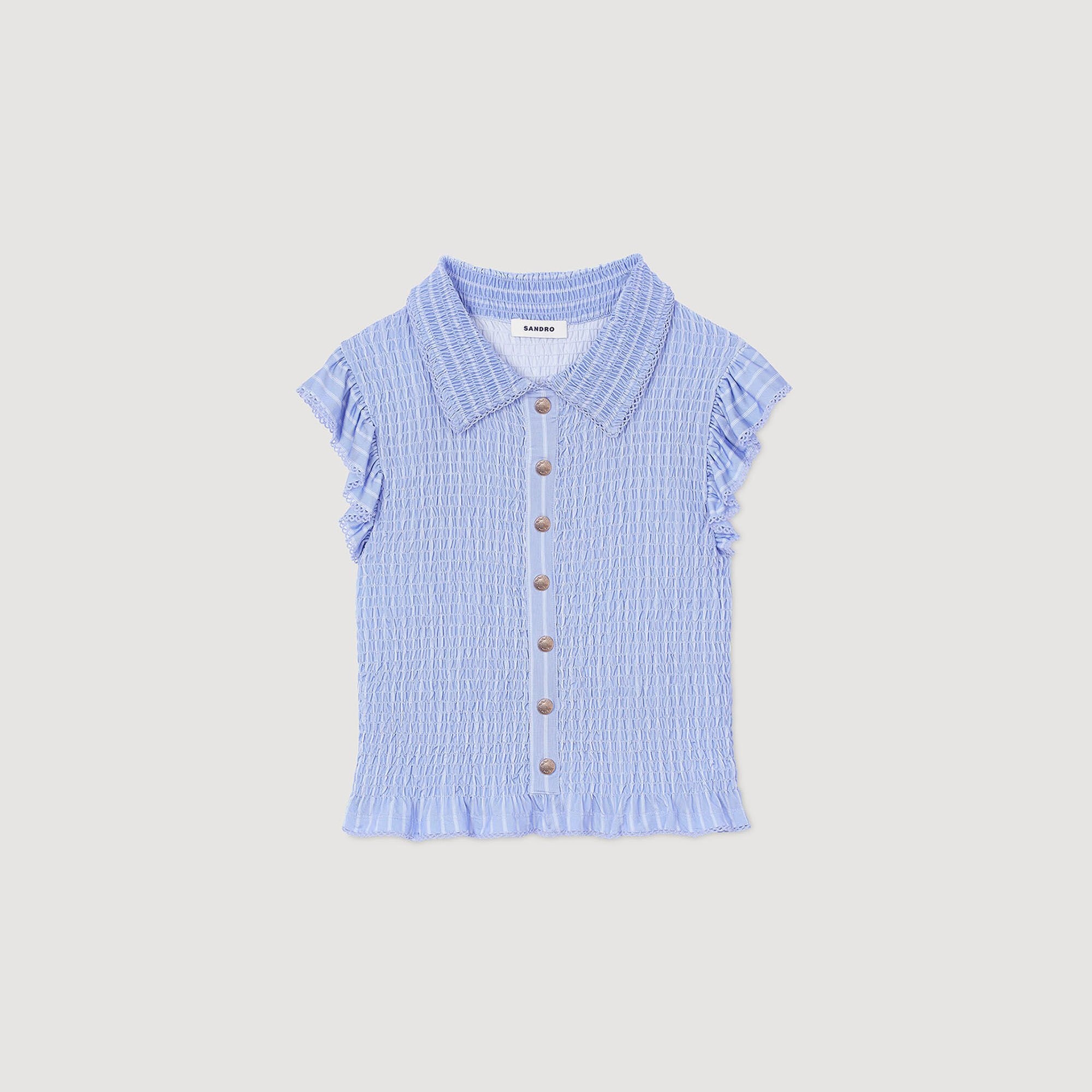 STRIPED SMOCKED T-SHIRT - 6