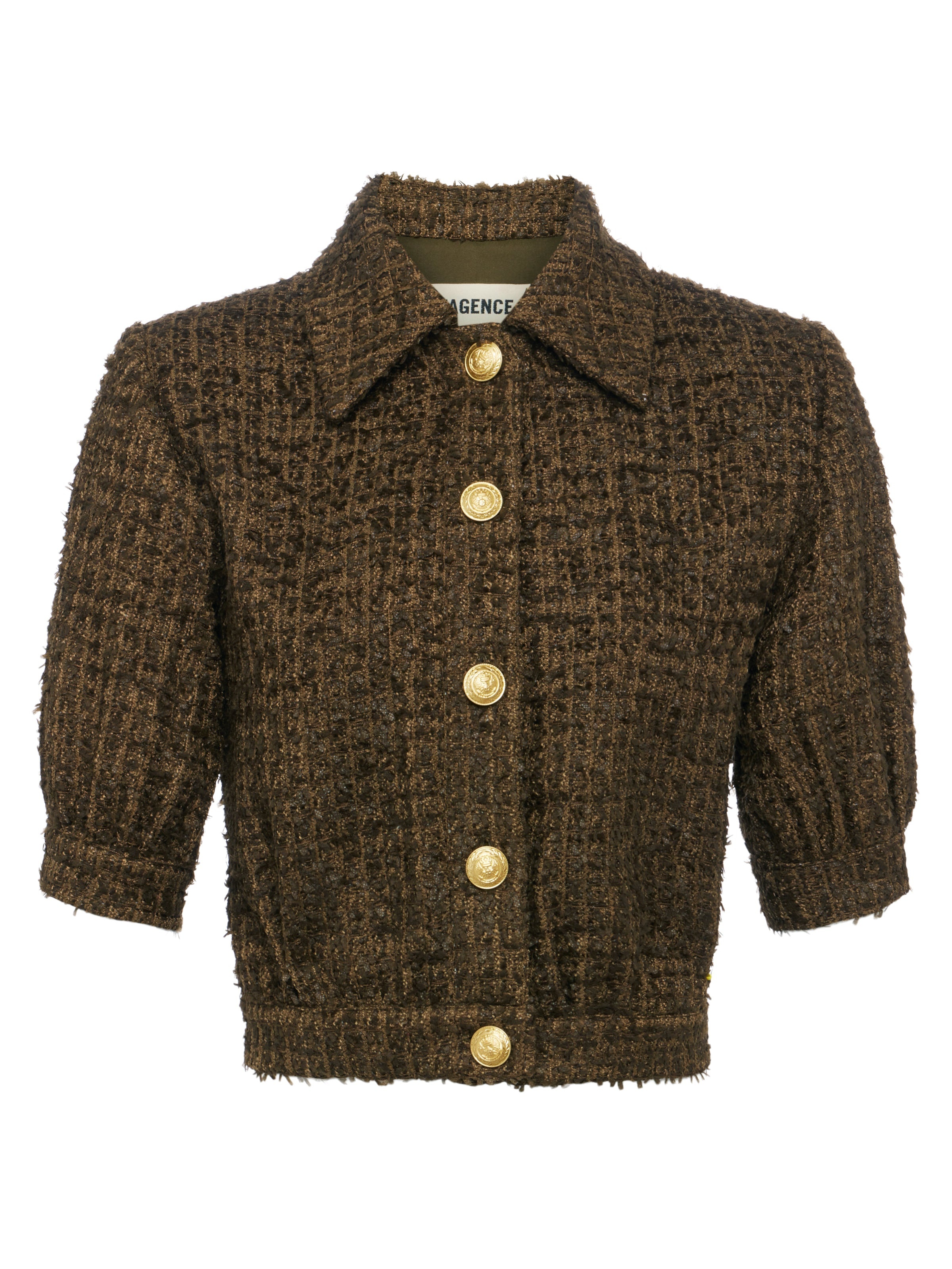 Cove Cropped Tweed Jacket - 1