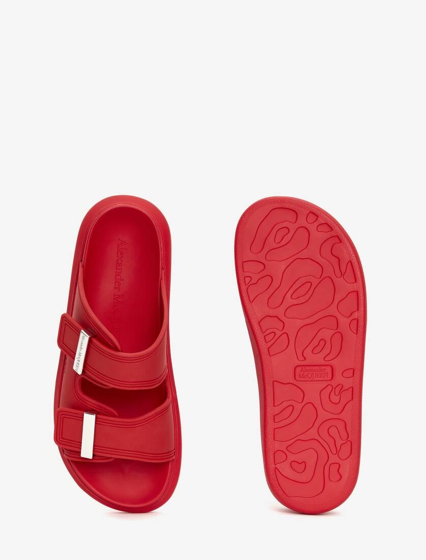 Women's Hybrid Slide in Lust Red - 4