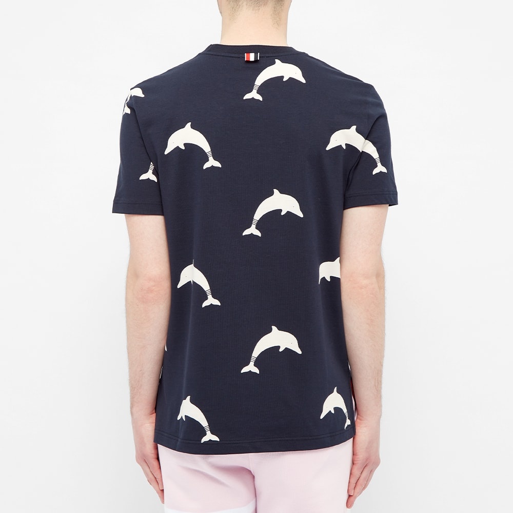 Thom Browne Dolphin Print Tee - 4