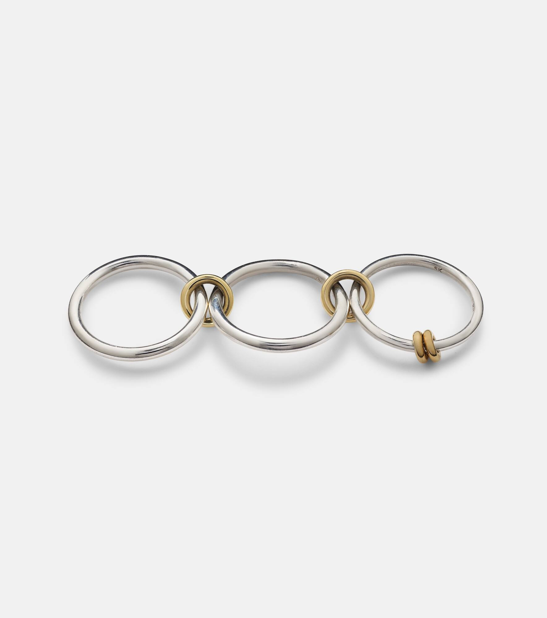 Raneth sterling silver and 18kt gold ring - 4