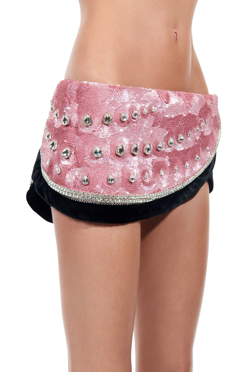 EMBROIDERED CRYSTAL PAILLETTE WATERMELON SKIRT 3
