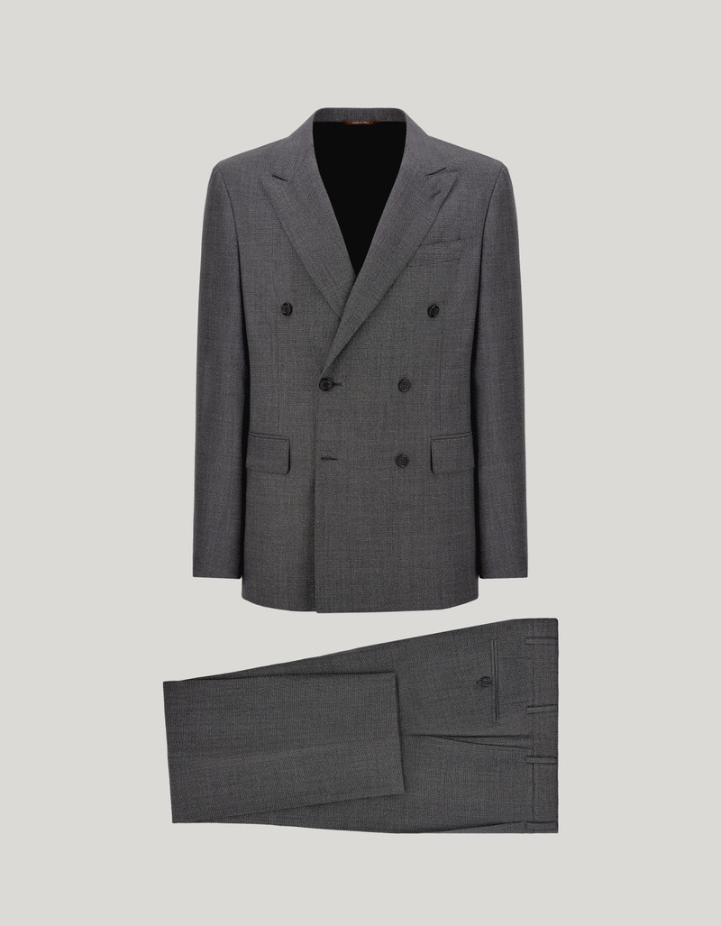 GRAY PURE WOOL SUIT 1