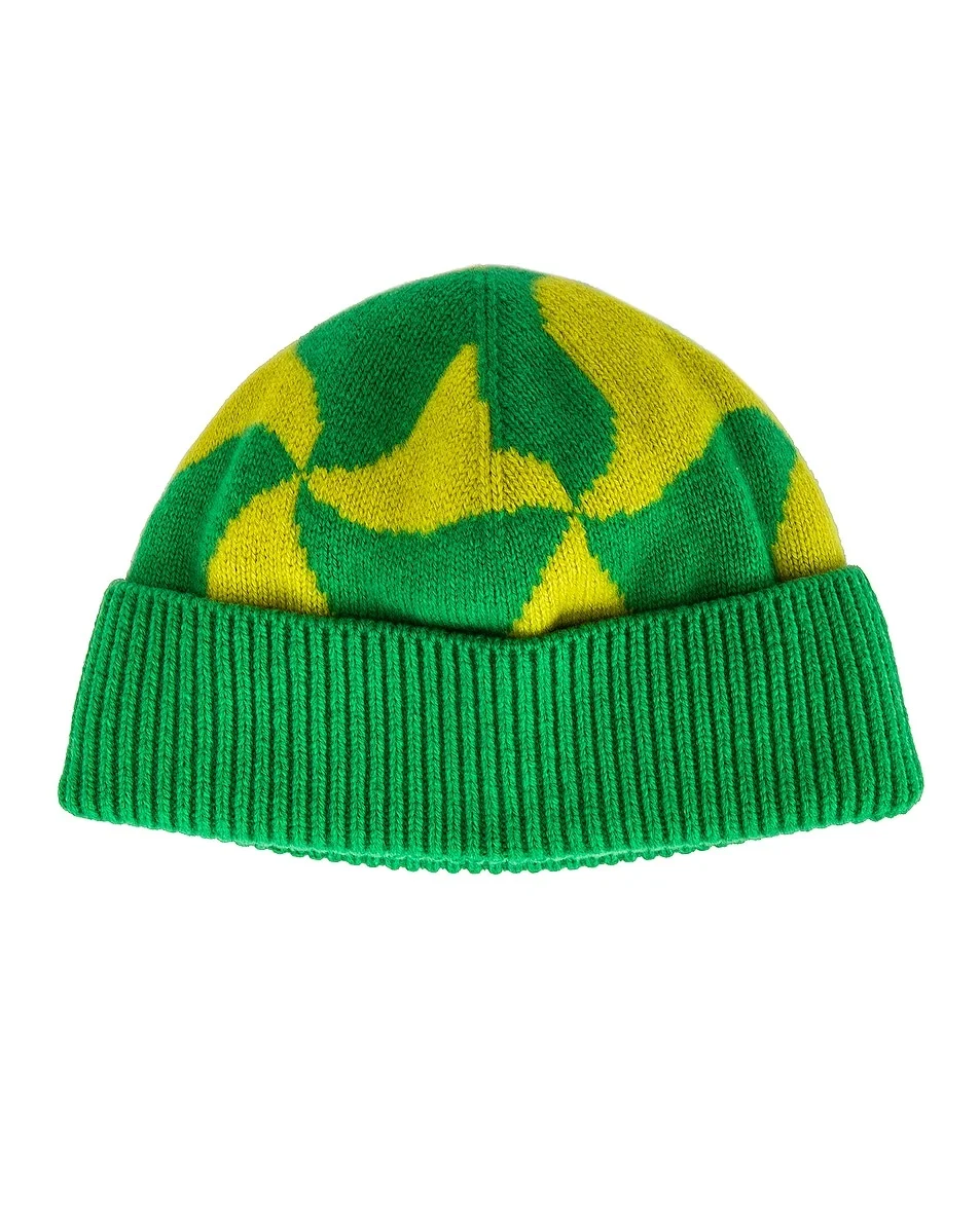 Wavy Triangle Wool Beanie - 1
