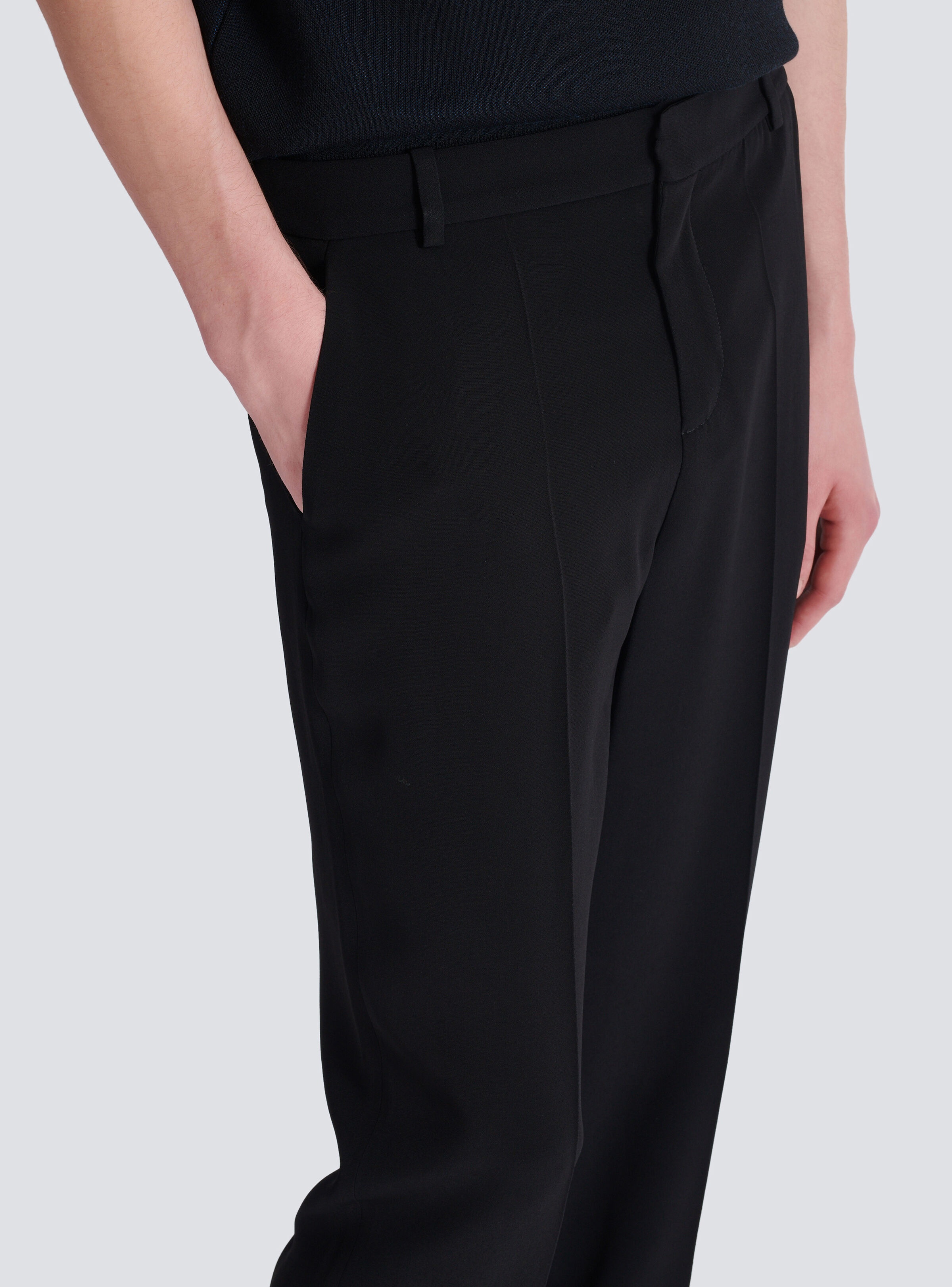 Crepe straight-leg trousers - 7