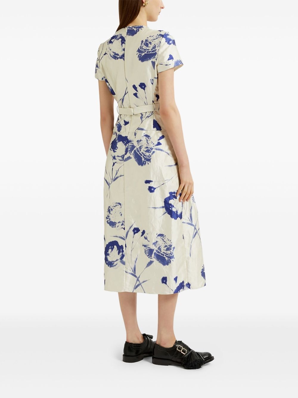 floral-print tea dress - 4