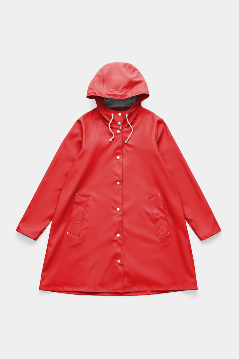 Mosebacke Lightweight Raincoat Washed Red 4