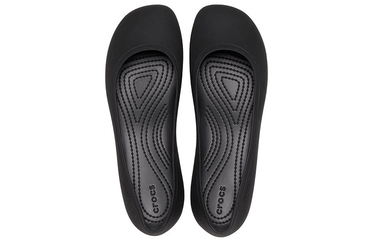 (WMNS) Crocs Brooklyn Flats 'Black' 209384-001 - 5