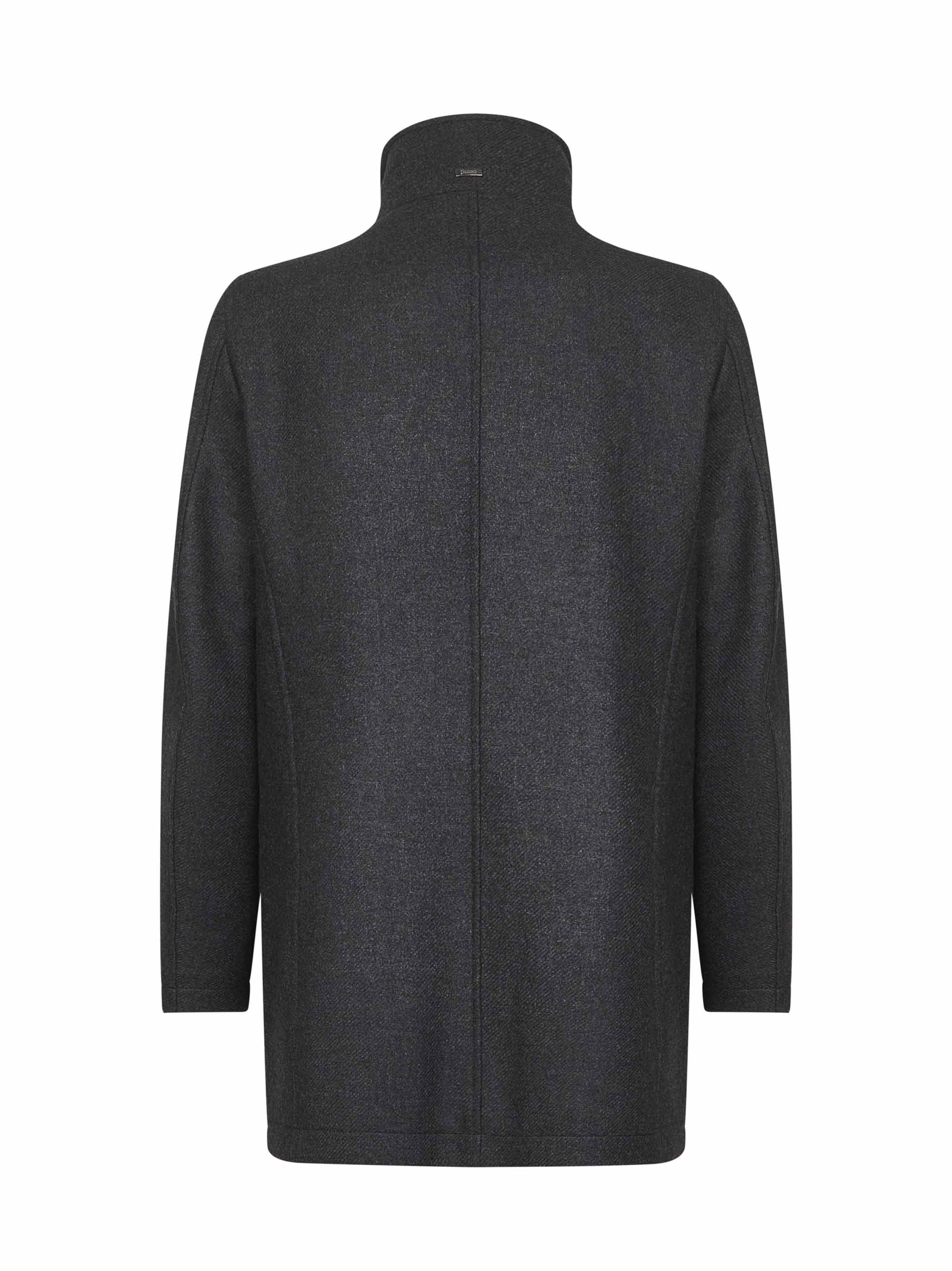 Grey easy wool and light faux fur carcoat - 2