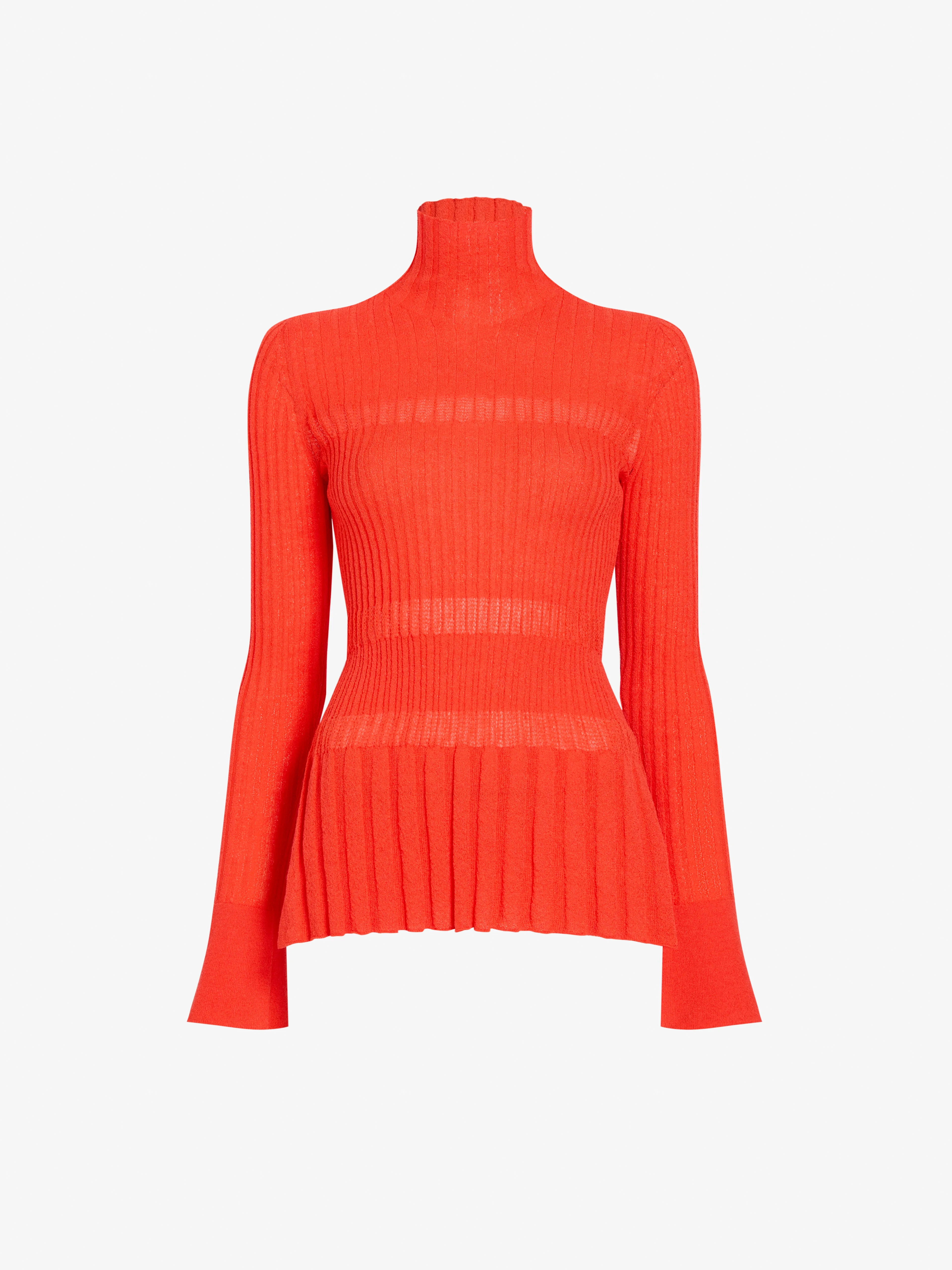 Rosario Top in Textured Merino Wool - 1