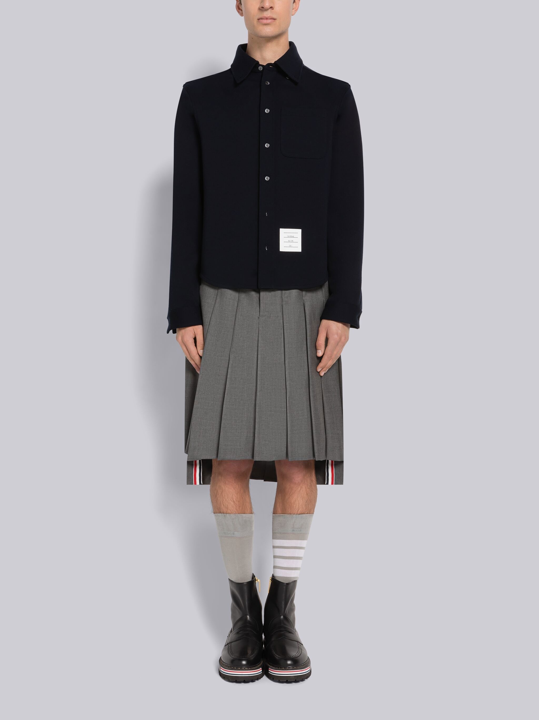 Wool Milano Button Down Shirt - 4