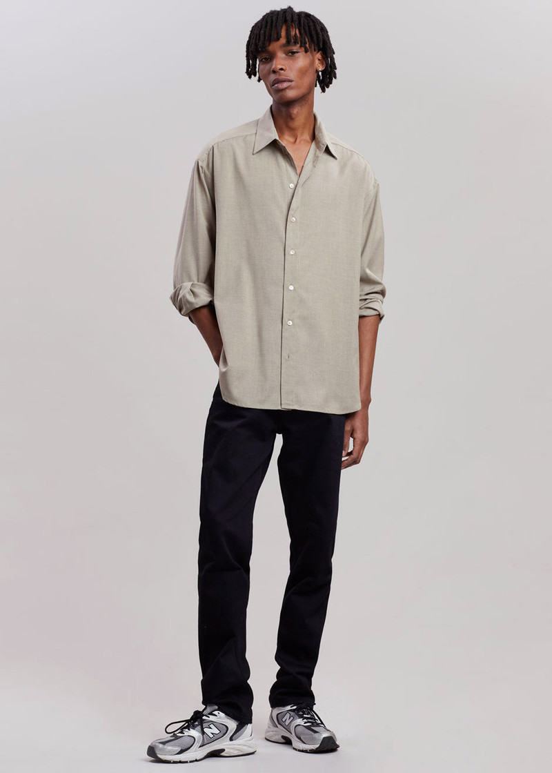Gelso Shirt - Light Taupe Melange 11