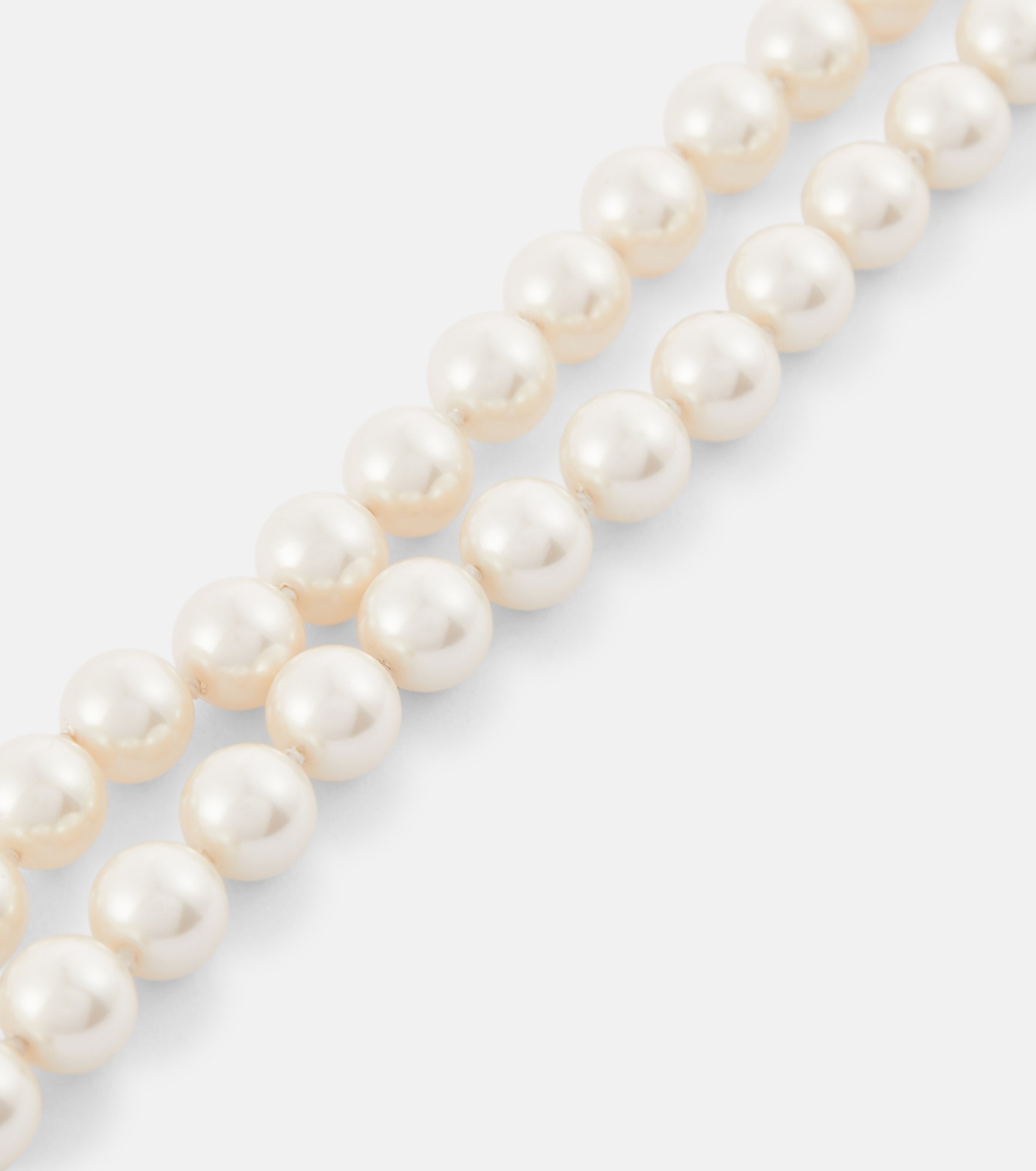 Graziella embellished faux pearl bracelet - 4