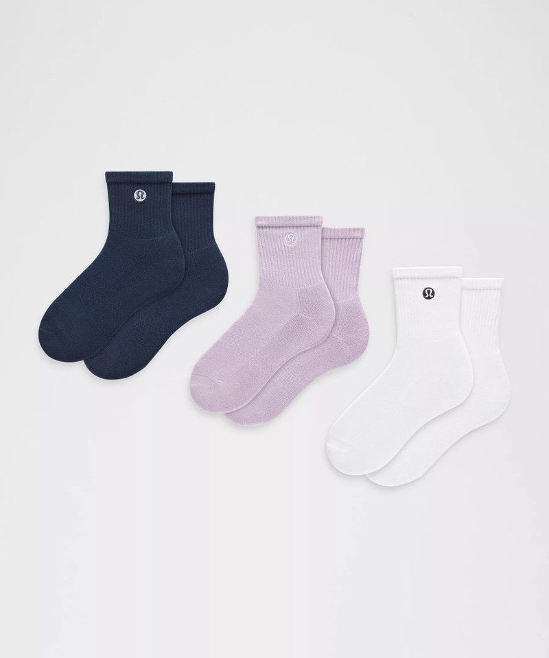 Unisex Daily Essential Quarter Socks *3 Pack 1
