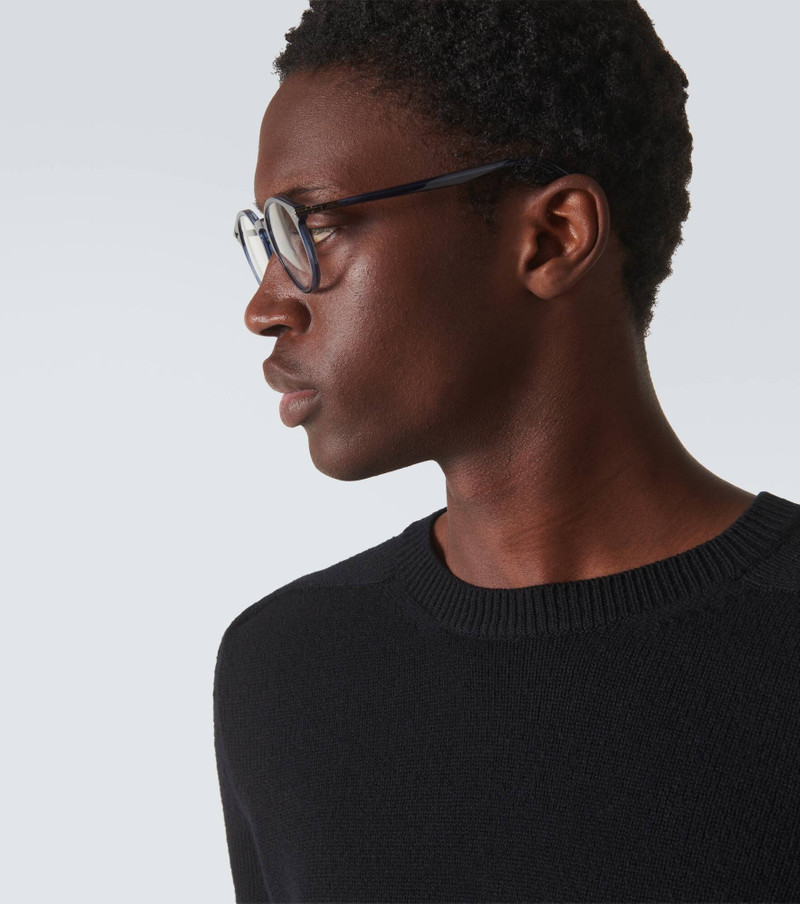 DiorBlackSuitO R6I round glasses 3