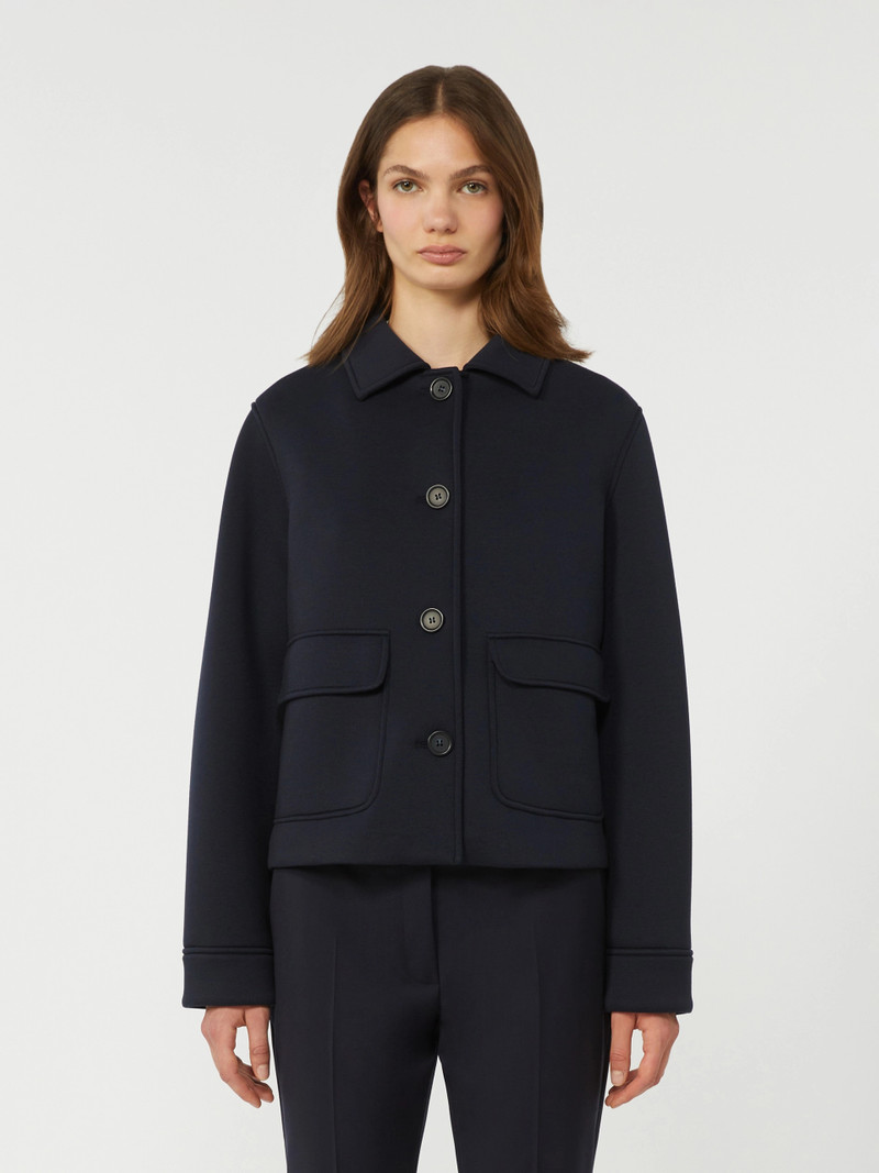 PERLE Technical jersey jacket - NAVY 3