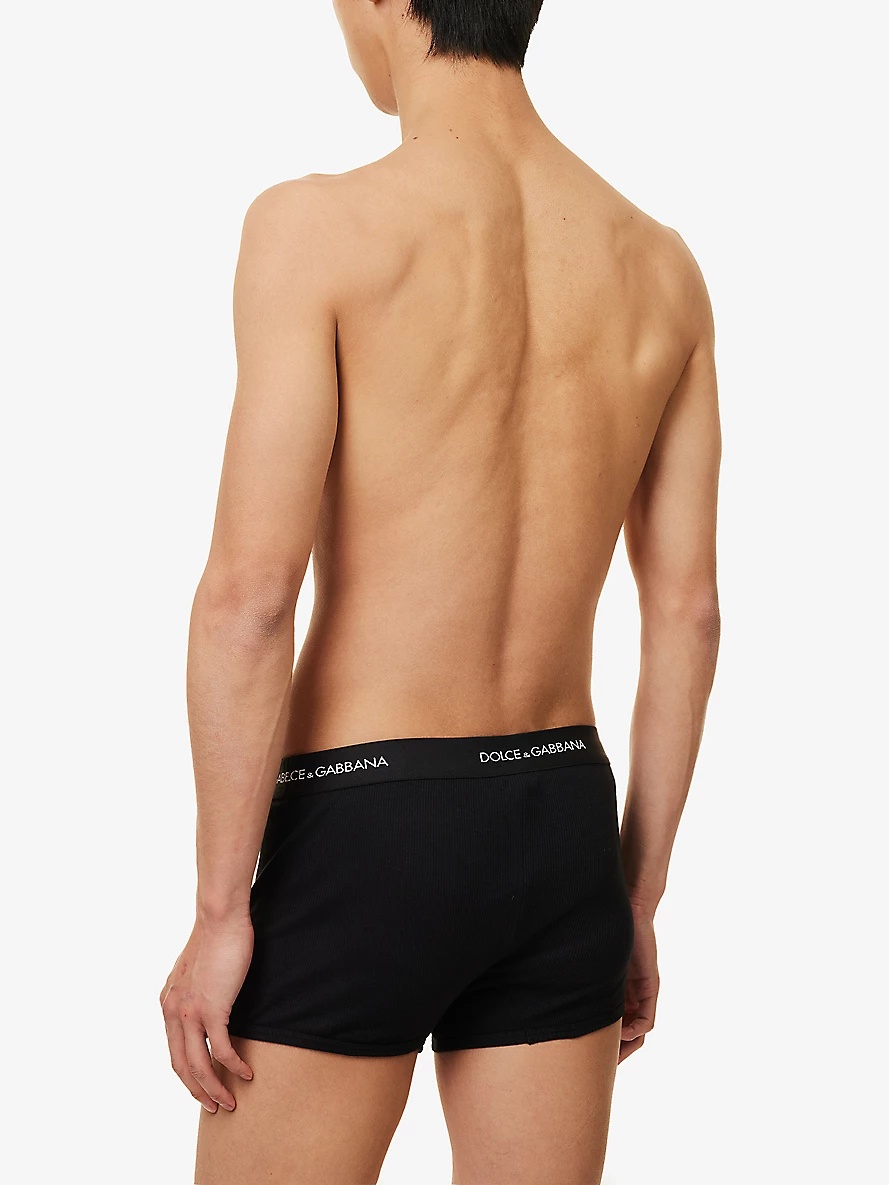 Logo-waistband cotton-jersey boxers - 3