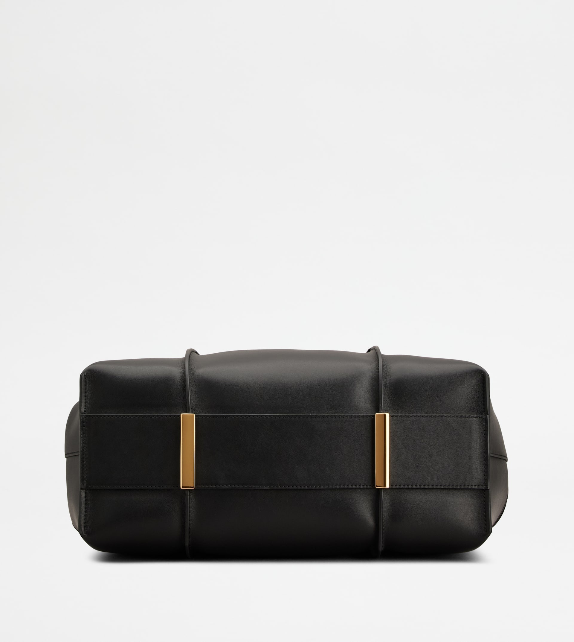 T TIMELESS SHOPPING BAG IN LEATHER MEDIUM - BLACK - 3